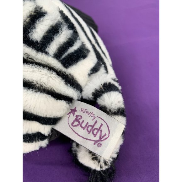 Scentsy Buddy 2012 Black and White Zebra Plush 9 inch Sitting - Picture 9 of 13